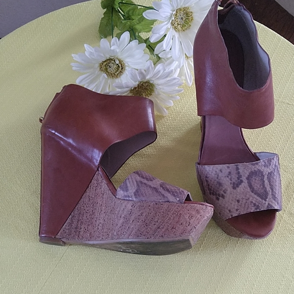 Steven By Steve Madden Shoes - (HOST PICK) Snake skin print wedges